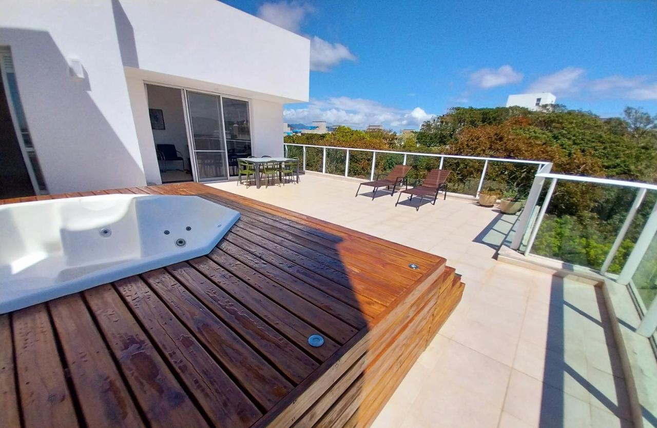 Florianópolis Cobertura Frente Mar Campeche - 3 Quartos, Jacuzzi מראה חיצוני תמונה